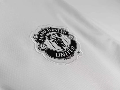 Manchester United  2012-2013  Weißes Auswärtstrikot Schwarze Retro-Fan-Version