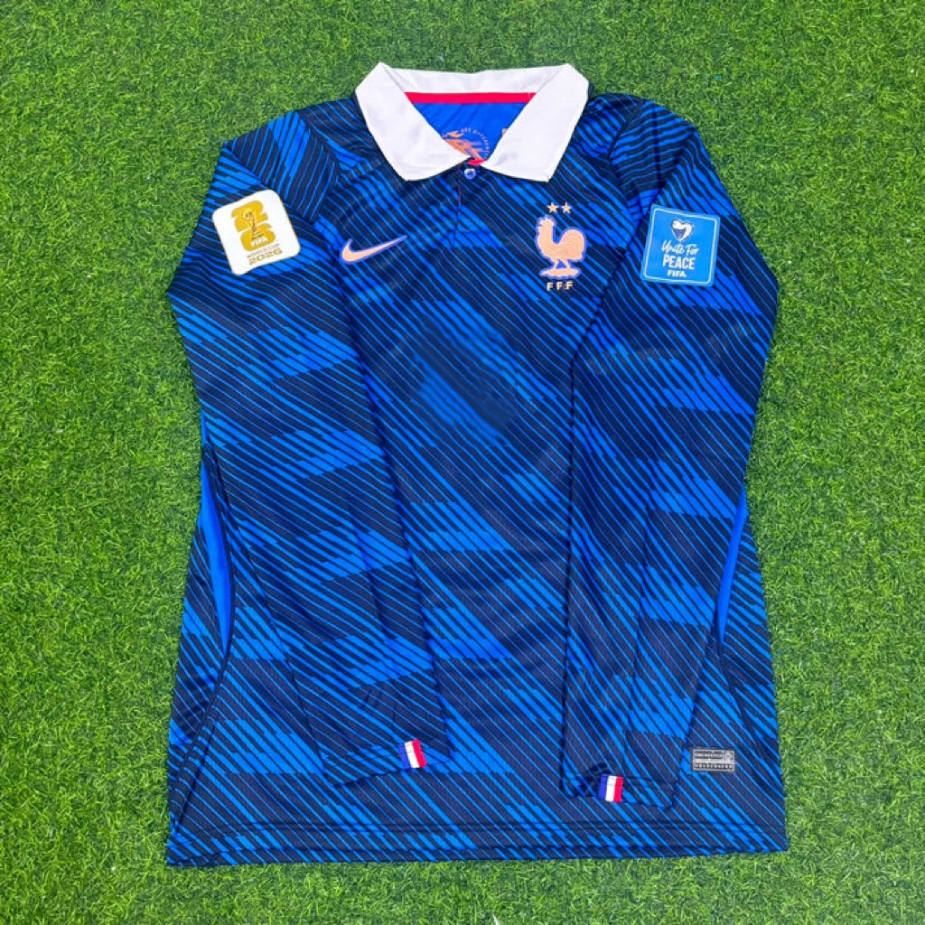 Ousmane Dembele #7 France 2026 World Cup Home Long Sleeve Football Jersey