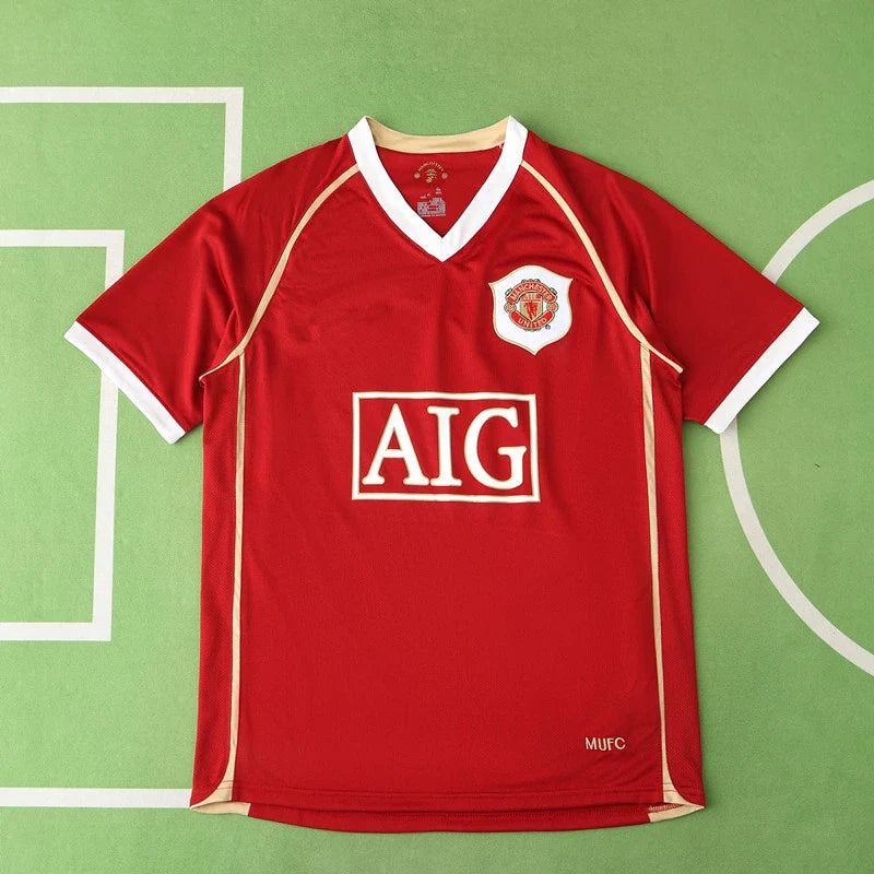 Maillot de Foot Rétro Domicile Rouge Manchester United F.C Saison 06/07
