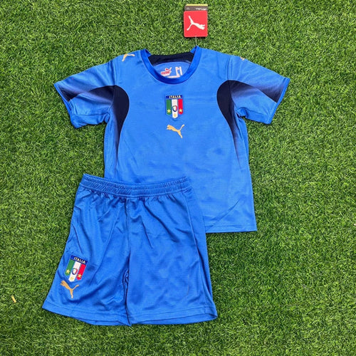 Alessandro Nesta 13- Italy 2006 World Cup Final Retro Kids Jersey Maillot Kinder Trikot Maglia Soccer Shirt