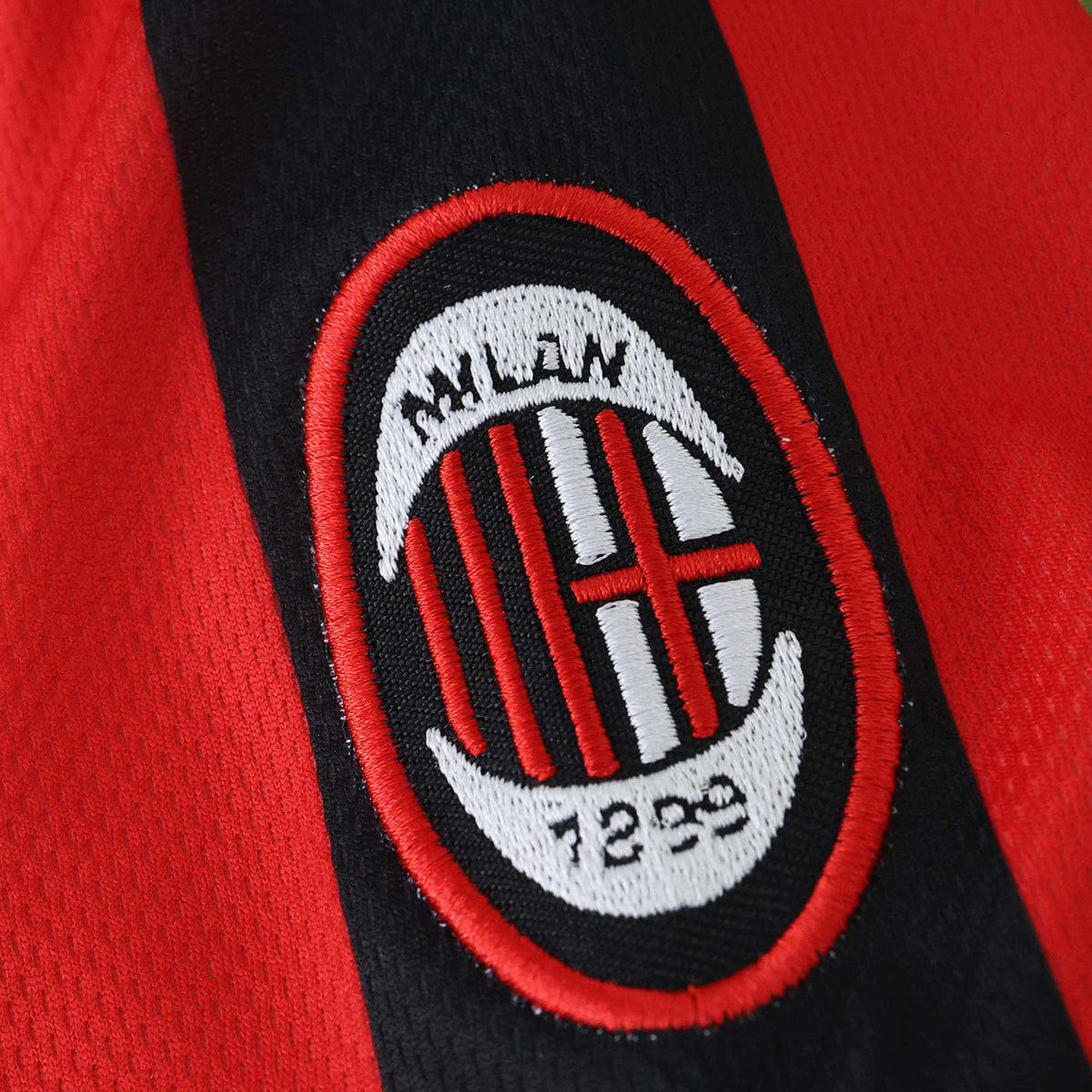 A.C. Milan 1996-1997 Season Retro Home Kids Football Jersey Trikot Maillot