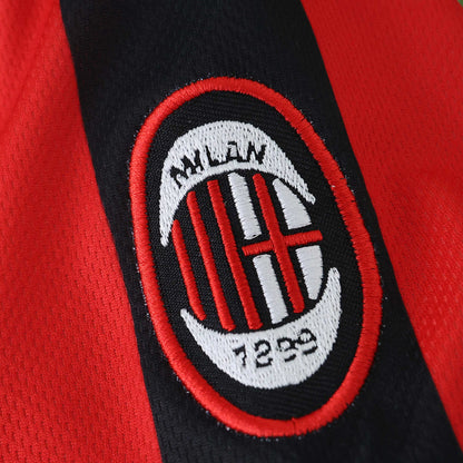 A.C. Milan 1996-1997 Season Retro Home Kids Football Jersey Trikot Maillot