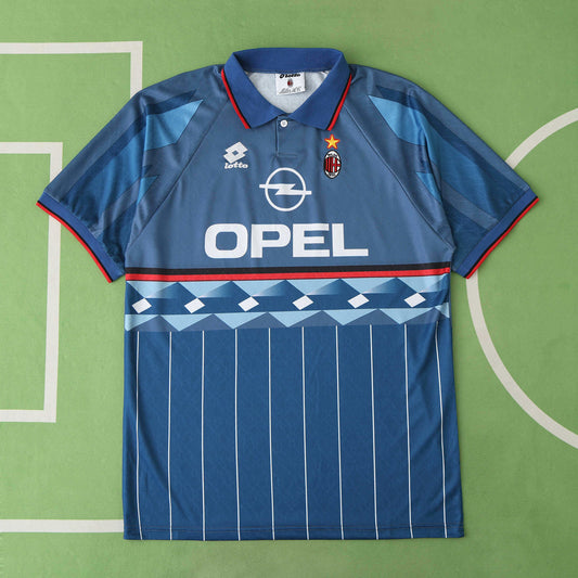A.C Milan 1995-1996 Season Away Retro Football Jersey Trikot Maillot