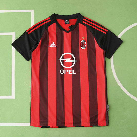 A.C Milan 2002-2003 Season Home Retro Football Jersey Trikot Maillot