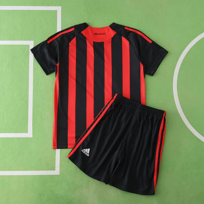 A.C. Milan 2008-2009 Season Retro Home Kids Football Jersey Trikot Maillot