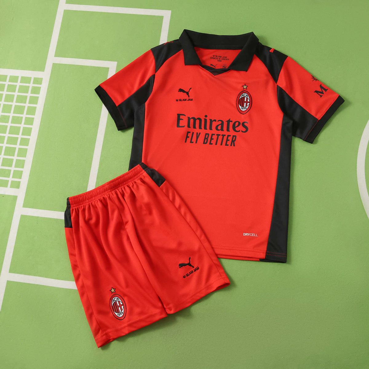 A.C. Milan 2026-2027 Season Fifth Kids Football Jersey Trikot Maillot