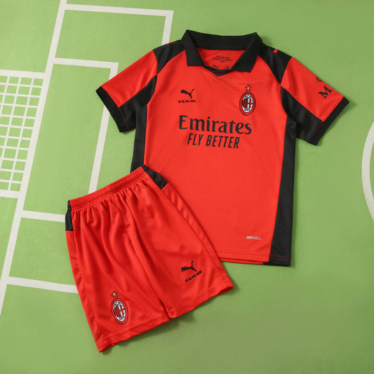 A.C. Milan 2026-2027 Season Fifth Kids Football Jersey Trikot Maillot