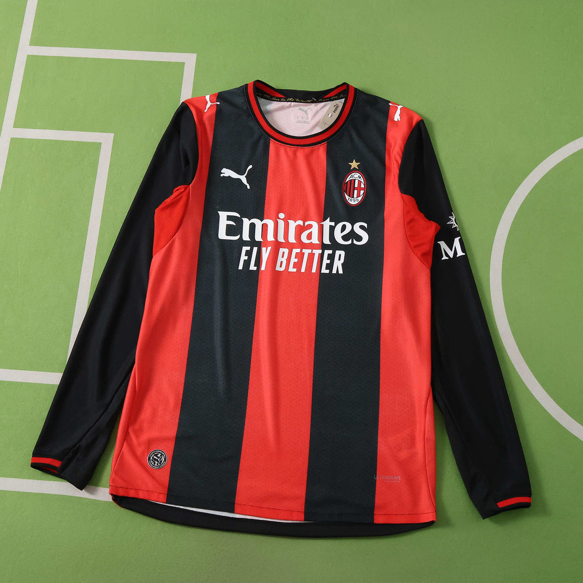A.C. Milan 2026-2027 Season Home Long Sleeve Football Jersey Trikot Maillot