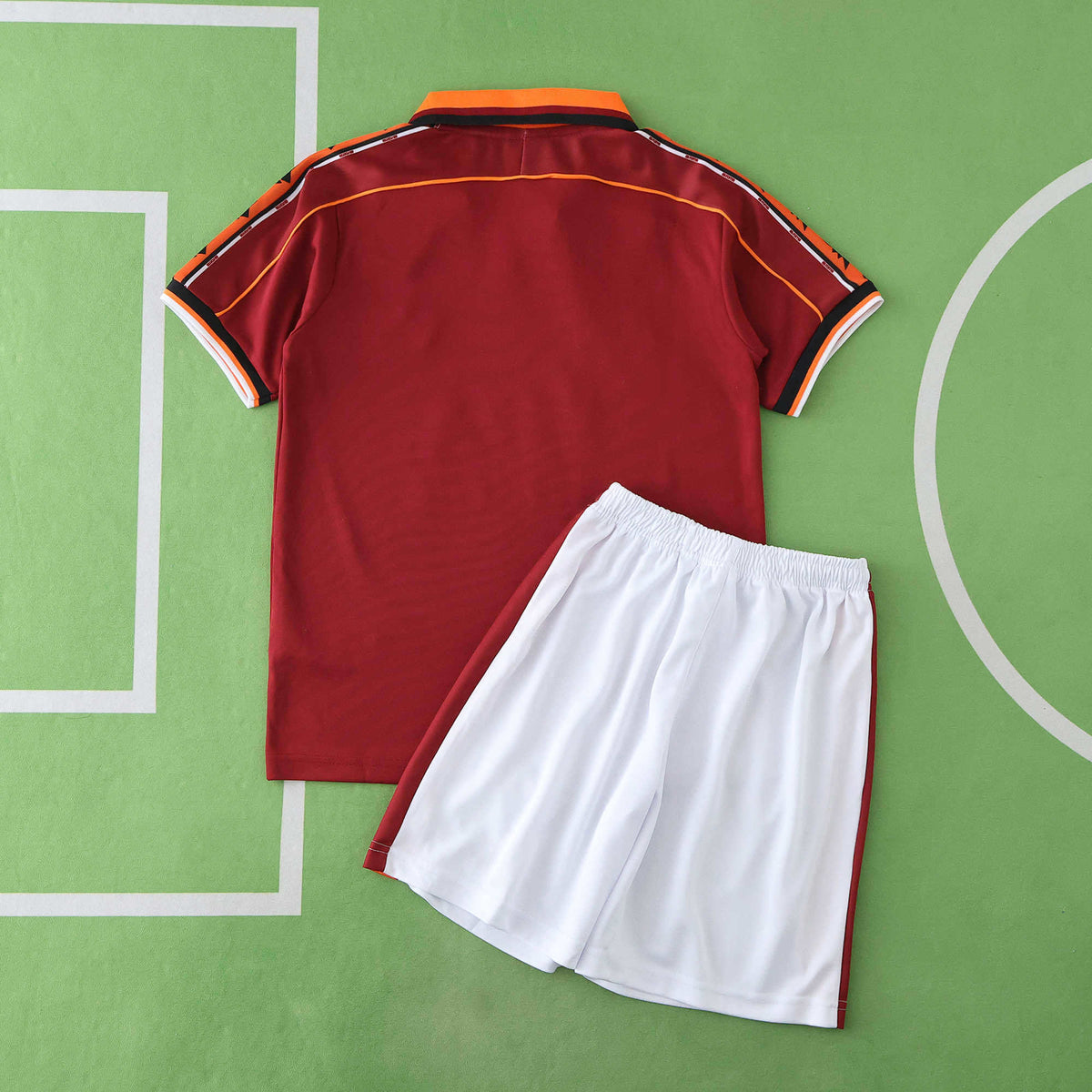 A.S Roma 1998-1999 Season Red Kids Retro Home Football Jersey Trikot Maillot
