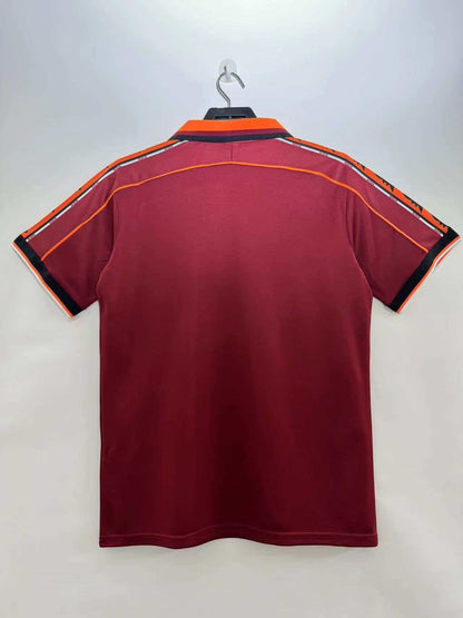 A.S Roma 1998-1999 Season Red Retro Home Football Jersey Trikot Maillot