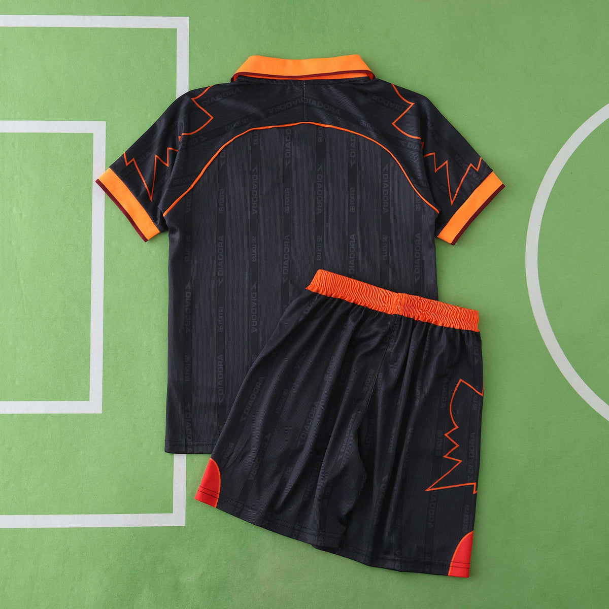 A.S Roma 1999-2000 Season Black Kids Retro Away Football Jersey Trikot Maillot