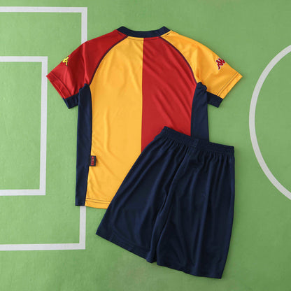 A.S Roma 2000-2001 Season Red Retro Kids Home Football Jersey Trikot Maillot