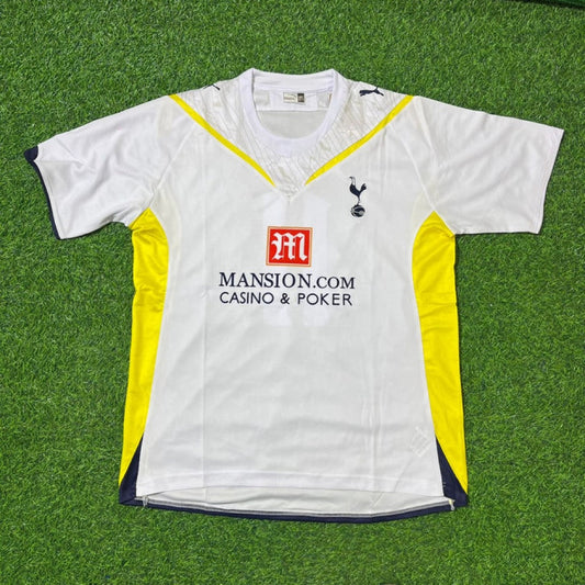 Tottenham 2009–2010 Weißes Retro Fußballtrikot Set
