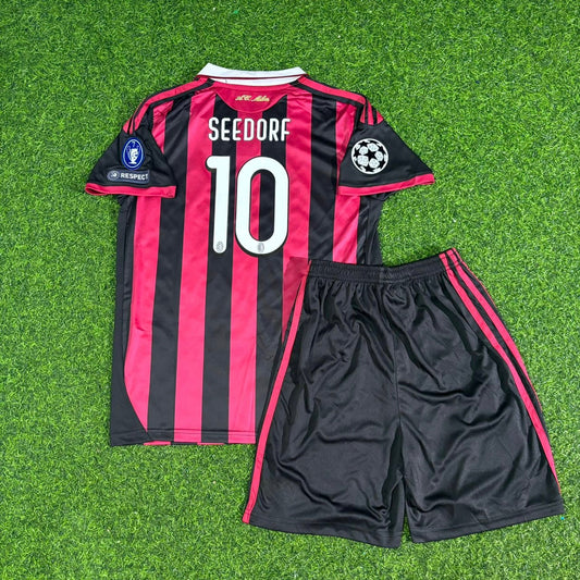 Clarence Seedorf AC Milan 2008-2009 Kids Home Retro Football Jersey