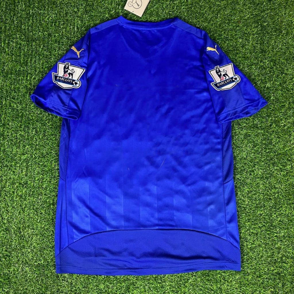 Leicester City 2015/16 Premier League Retro Kit Jersey Maillot Trikot Soccer Shirt