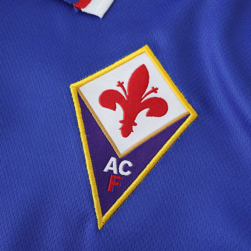Fiorentina 95/96 Season Blue Home Retro Jersey Trikot Soccer Shirt