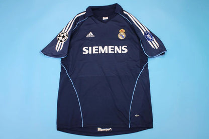 Roberto Carlos #3 Real Madrid 2005-2006 Away Dark Blue Retro Jersey