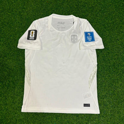 Maillot de football blanc Andreas Schjelderup #21 Norvège Coupe du Monde 2026