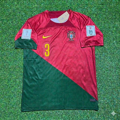 Pepe #3 Portugal 2022 Weltmeisterschaft Heim Retro Fußballtrikot