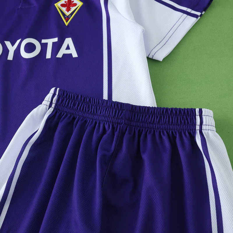 Fiorentina 1999/2000 Home Kids Retro Football Jersey Trikot Maillot