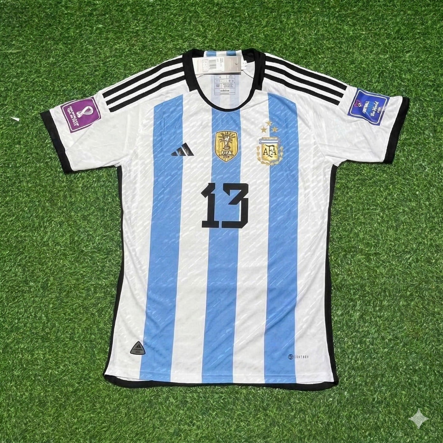 Cristian Romero 13- Argentina 2022 Qatar World Cup Champion Home Jersey Maillot Trikot Maglia Soccer Shirt