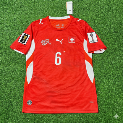 Denis Zakaria 6- Switzerland 2026 World Cup Kit Jersey Trikot Maillot