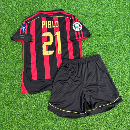 Camiseta de fútbol retro infantil del AC Milan 2006/2007 de Andrea Pirlo
