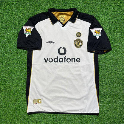 Ronny Johnsen #5 Manchester United 2001-2002 Wende-Retro-Trikot