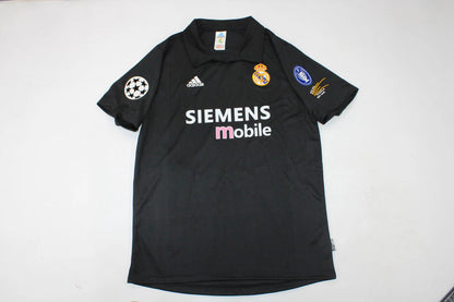 Ronaldo Nazario #11 Real Madrid 2002-2003 Away Black Retro Jersey
