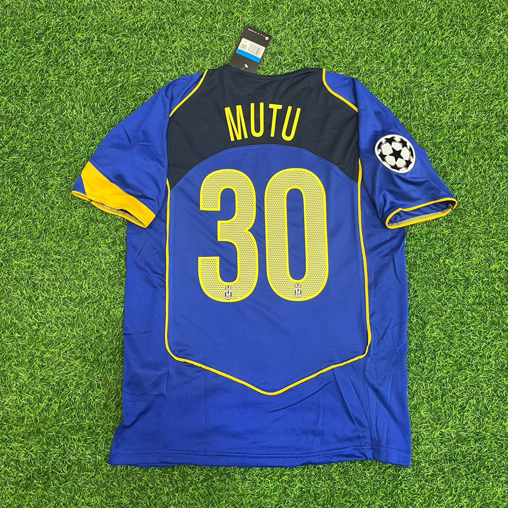 Adrian Mutu Juventus 2004-2005 Blaues Retro-Trikot Fußballtrikot | Trikot | Trikot Fußballshirt