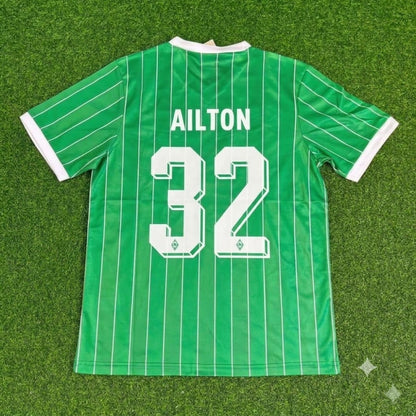 Ailton Werder Bremen 1988-1989 Heim Retro Fußballtrikot