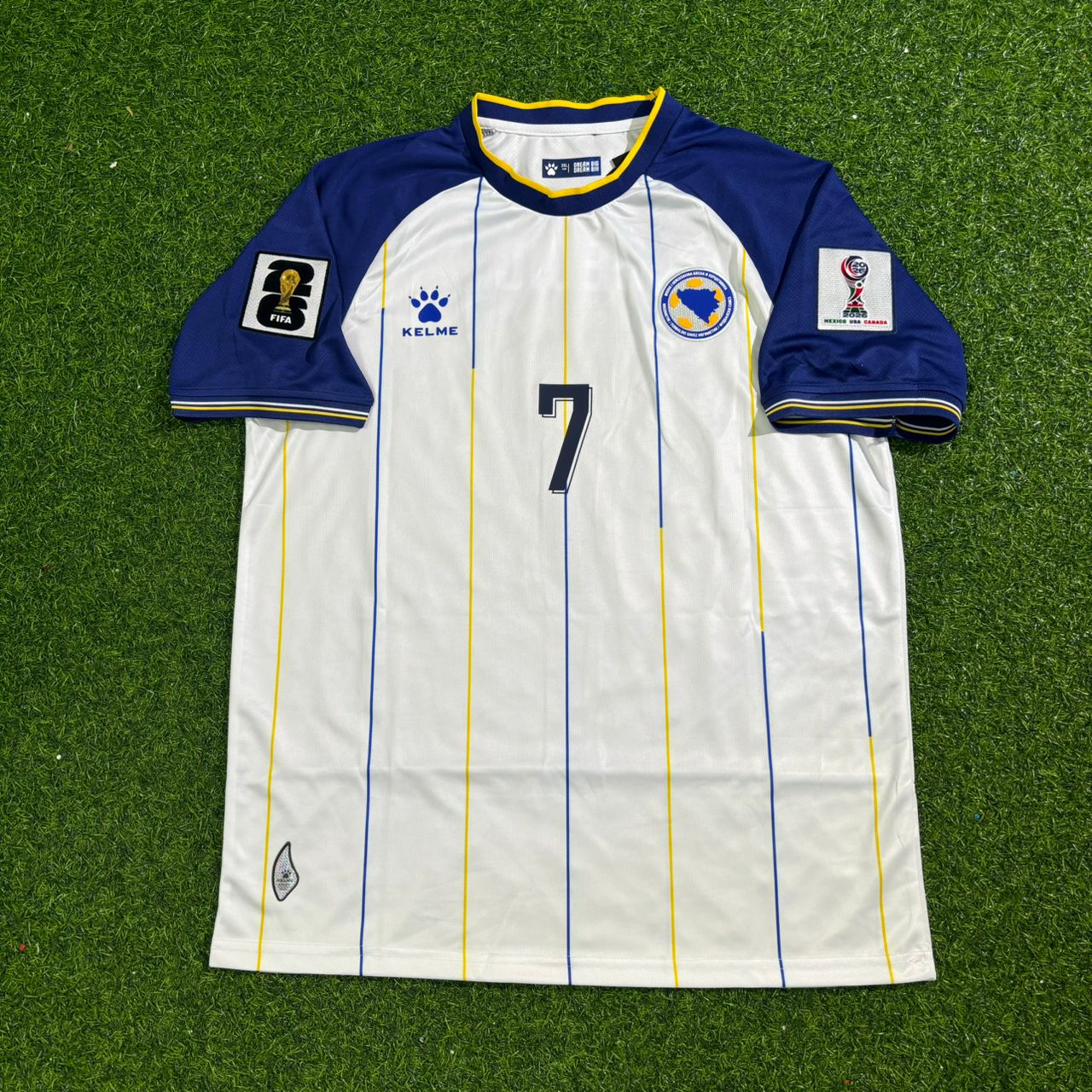 Amar Dedic Bosnia and Herzegovina 2026 World Cup White Football Jersey