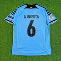 Andres Iniesta Spain EURO 2012 Final Retro Football Jersey Kit
