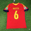 Andres Iniesta Spanien 2013 Confederations Cup Retro Trikot