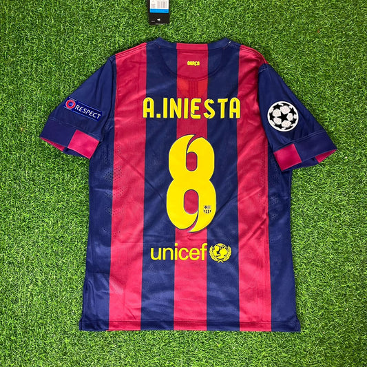 Andres Iniesta Barcelona 2015 Finale Berlin Champions League Trikot Fußballtrikot