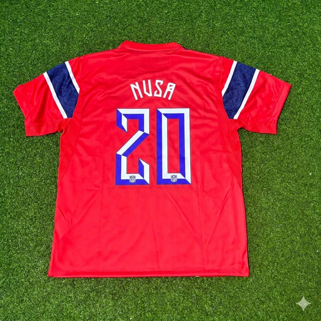 Antonio Nusa #20 Norway 2026 World Cup Home Football Jersey