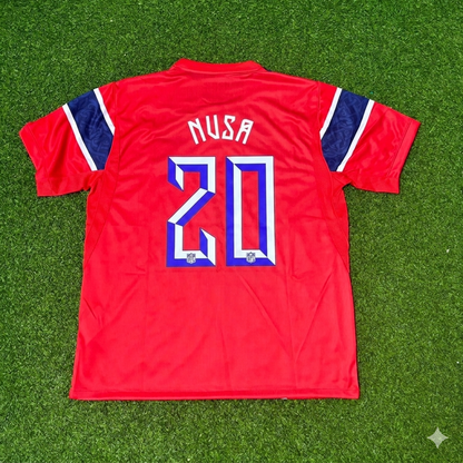 Maillot de football domicile Antonio Nusa #20 Norvège Coupe du Monde 2026