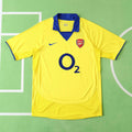 Arsenal 2004-2005 Season Away Yellow Retro Football Jersey Trikot Maillot