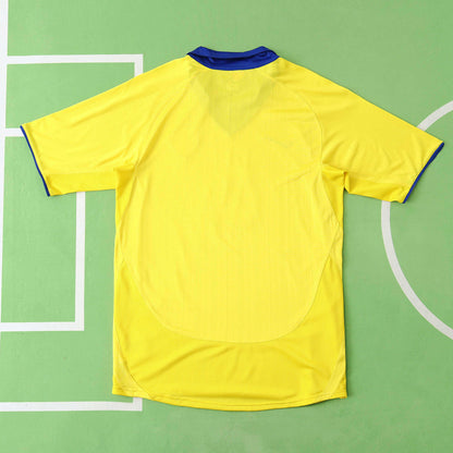 Arsenal 2004-2005 Season Away Yellow Retro Football Jersey Trikot Maillot