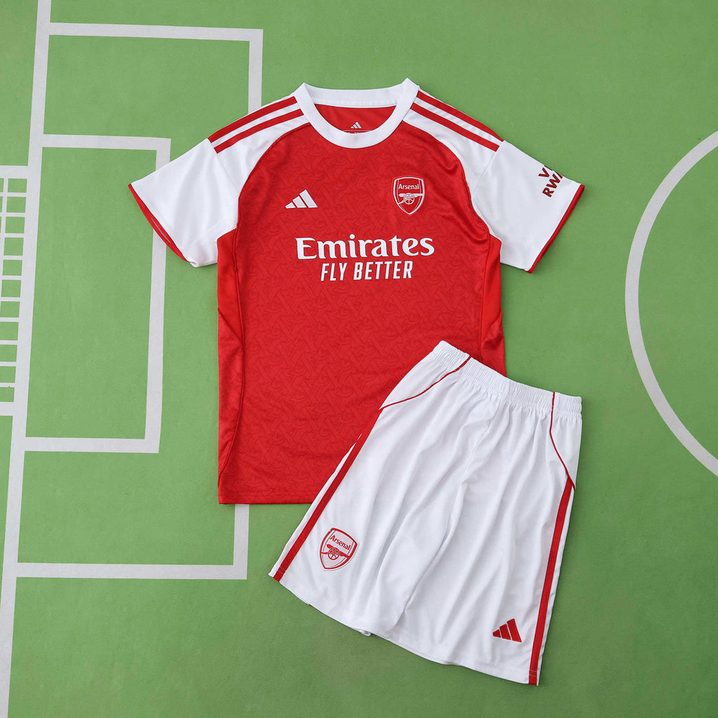 Arsenal 2025-2026 Season Home Kids Red Football Jersey Trikot Maillot