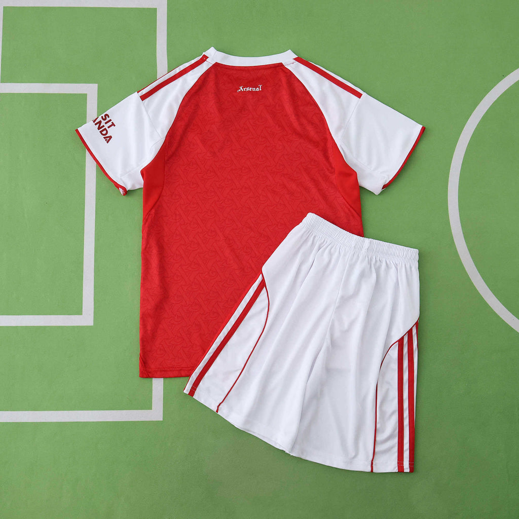 Arsenal 2025-2026 Season Home Kids Red Football Jersey Trikot Maillot
