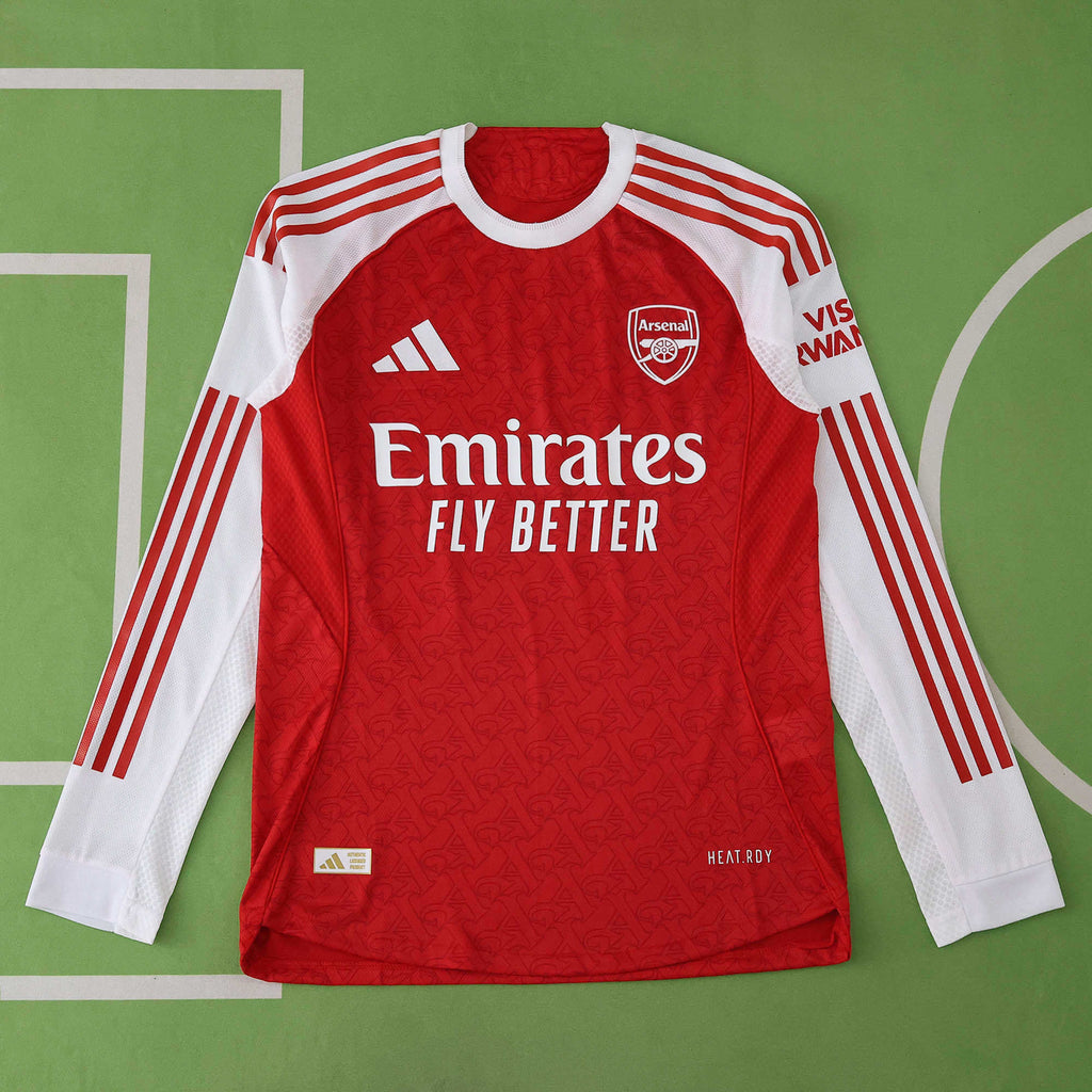 Arsenal 2025-2026 Season Home Long Sleeve Red Football Jersey Trikot Maillot
