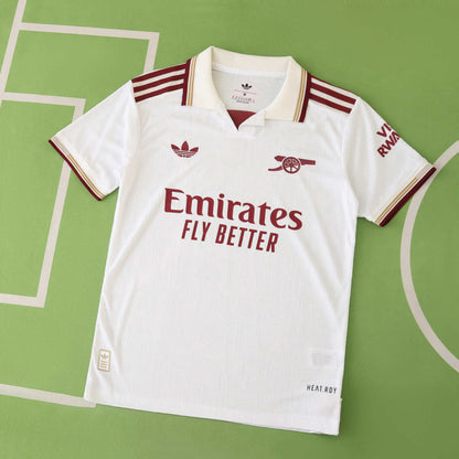 Tercera camiseta de fútbol blanca del Arsenal temporada 2025-2026 Trikot Maillot