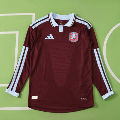 Camiseta de fútbol de manga larga de local del Aston Villa F.C. para la temporada 2026-2027