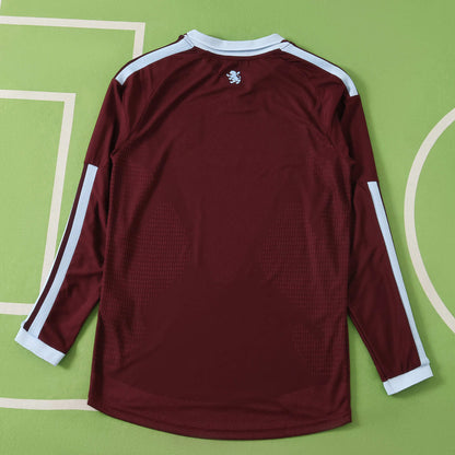 Camiseta de fútbol de manga larga de local del Aston Villa F.C. para la temporada 2026-2027