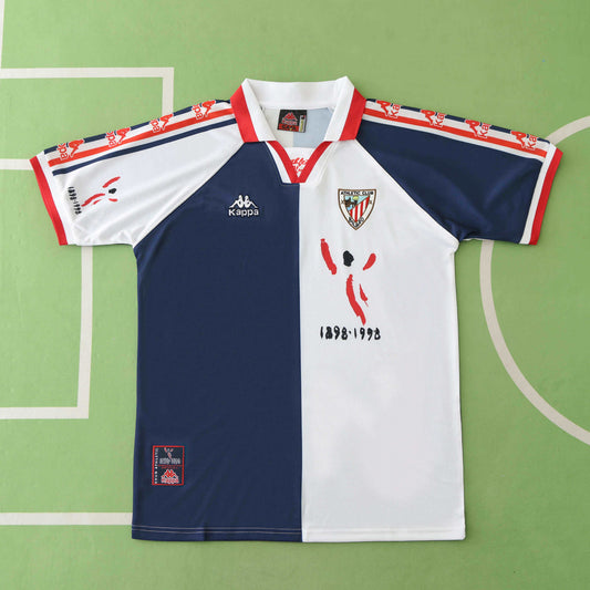 Athletic Bilbao 1997-1998 Season Away Retro Football Jersey Trikot Maillot