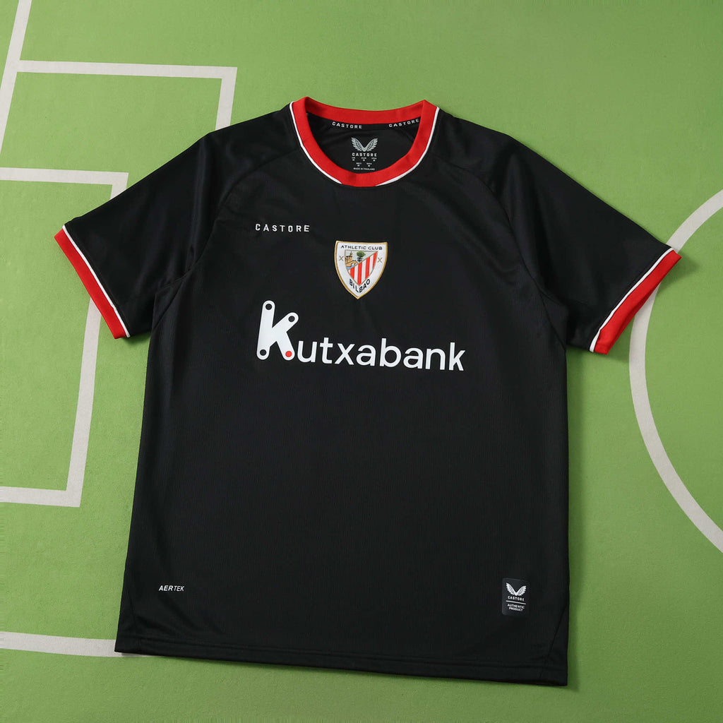 Athletic Bilbao 2026-2027 Season Away Black Football Jersey Trikot Maillot
