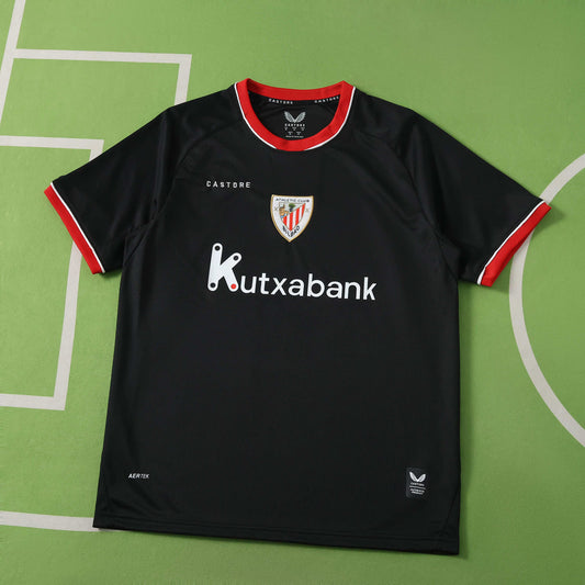 Athletic Bilbao 2026-2027 Season Away Black Football Jersey Trikot Maillot