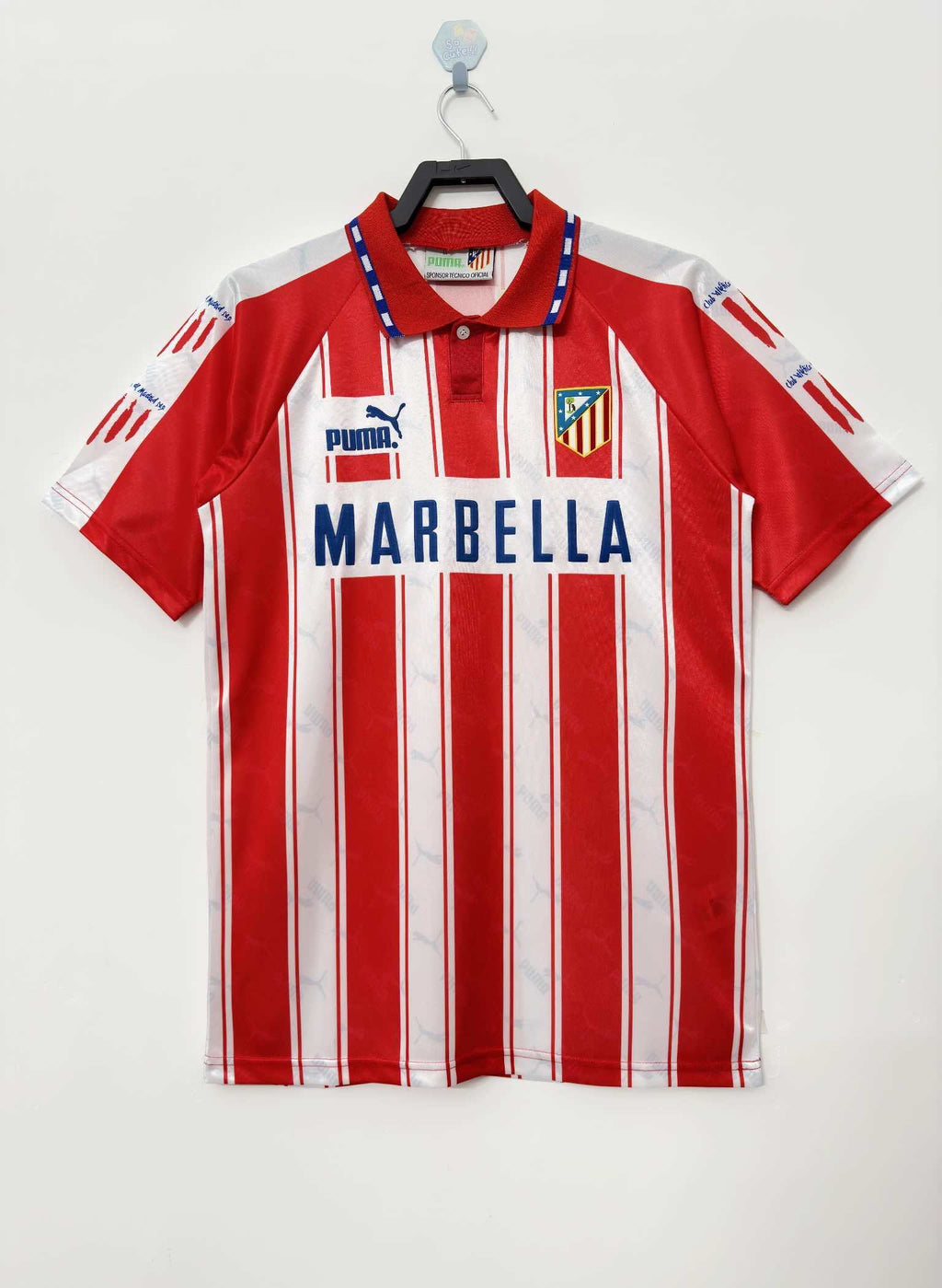 Atlético de Madrid 1994-1995 Season Home Retro Football Jersey Trikot Maillot