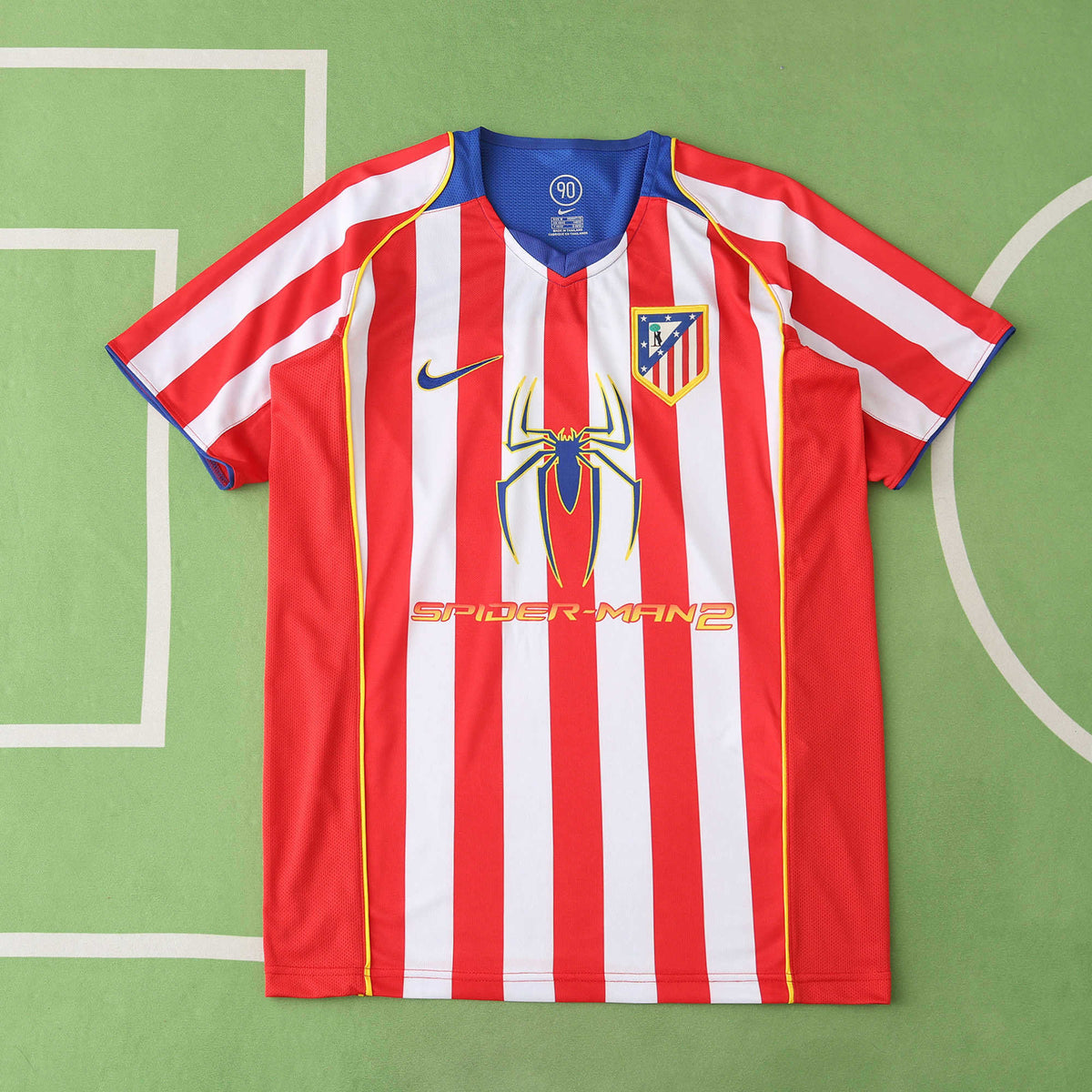 Atlético de Madrid 2004-2005 Season Home Retro Football Jersey Trikot Maillot